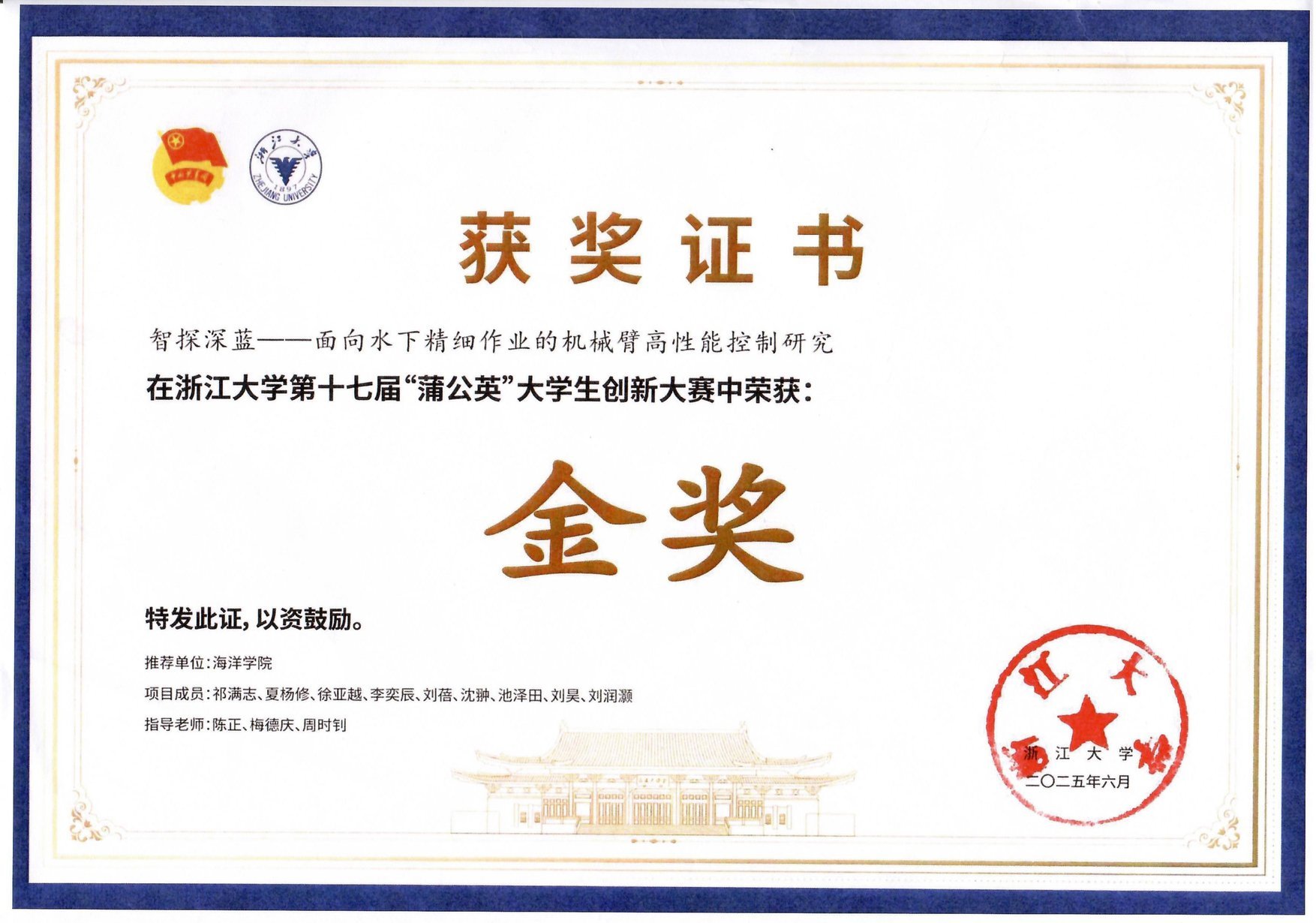 挑战杯校赛金奖
