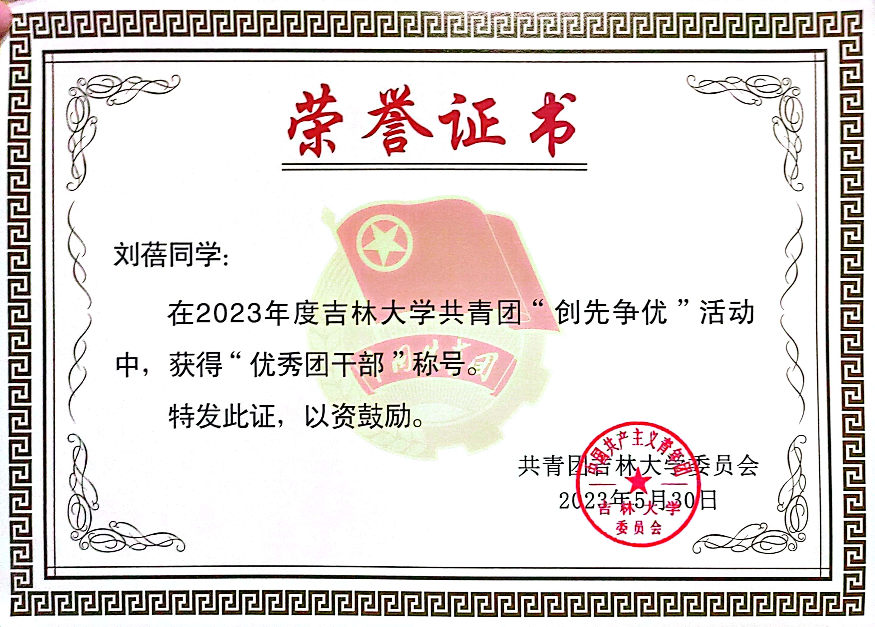 优秀团干部